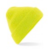 Reflective winter hat - mod. B407:Fluorescent Yellow, 84% acrylic / 16% polyester, One Size